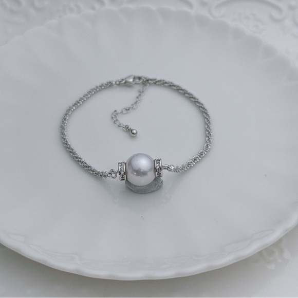 B131 Handmade Freshwater Edison Pearl Bracelet - Picture 4 of 5